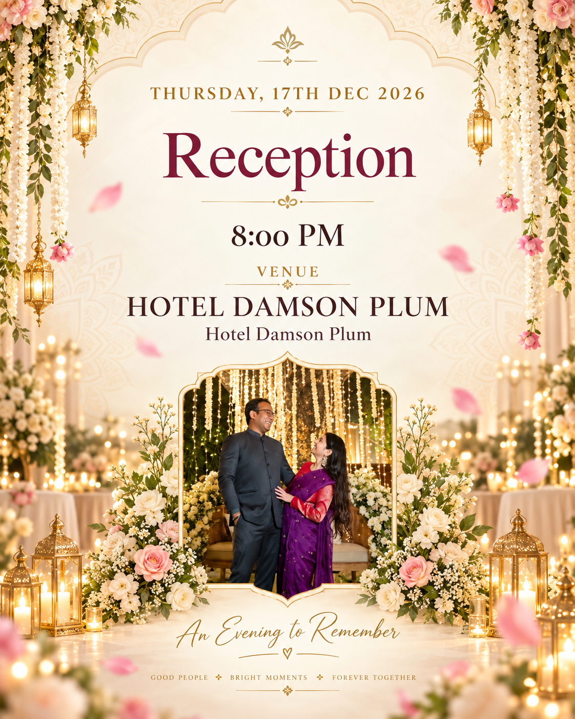 Reception celebration invitation
