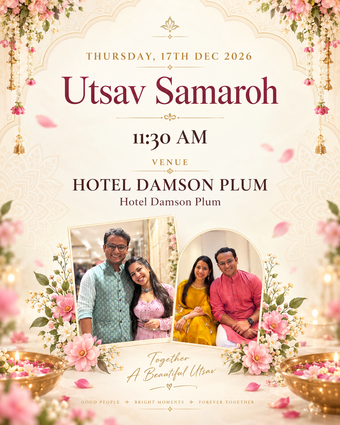 Utsav Samaroh celebration invitation